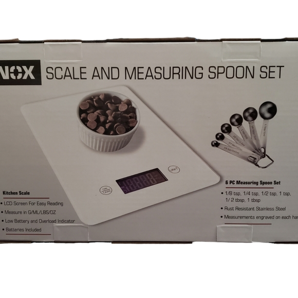 NOX Digital Kitchen Scale and Measuring Spoon Set NWB - Picture 3 of 5